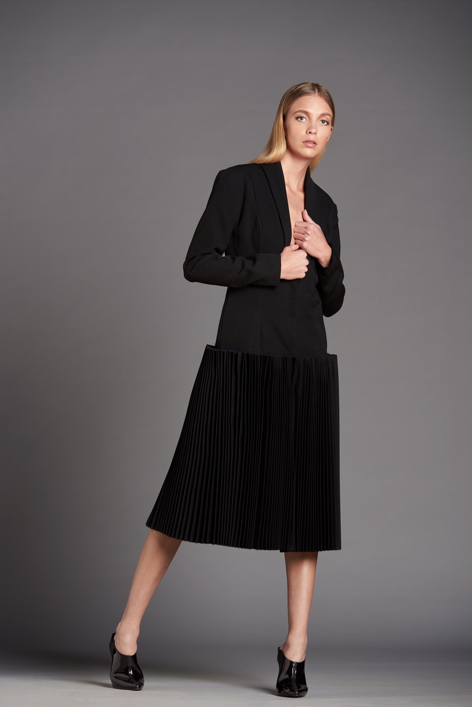 Straight Accordion Pleated skirt