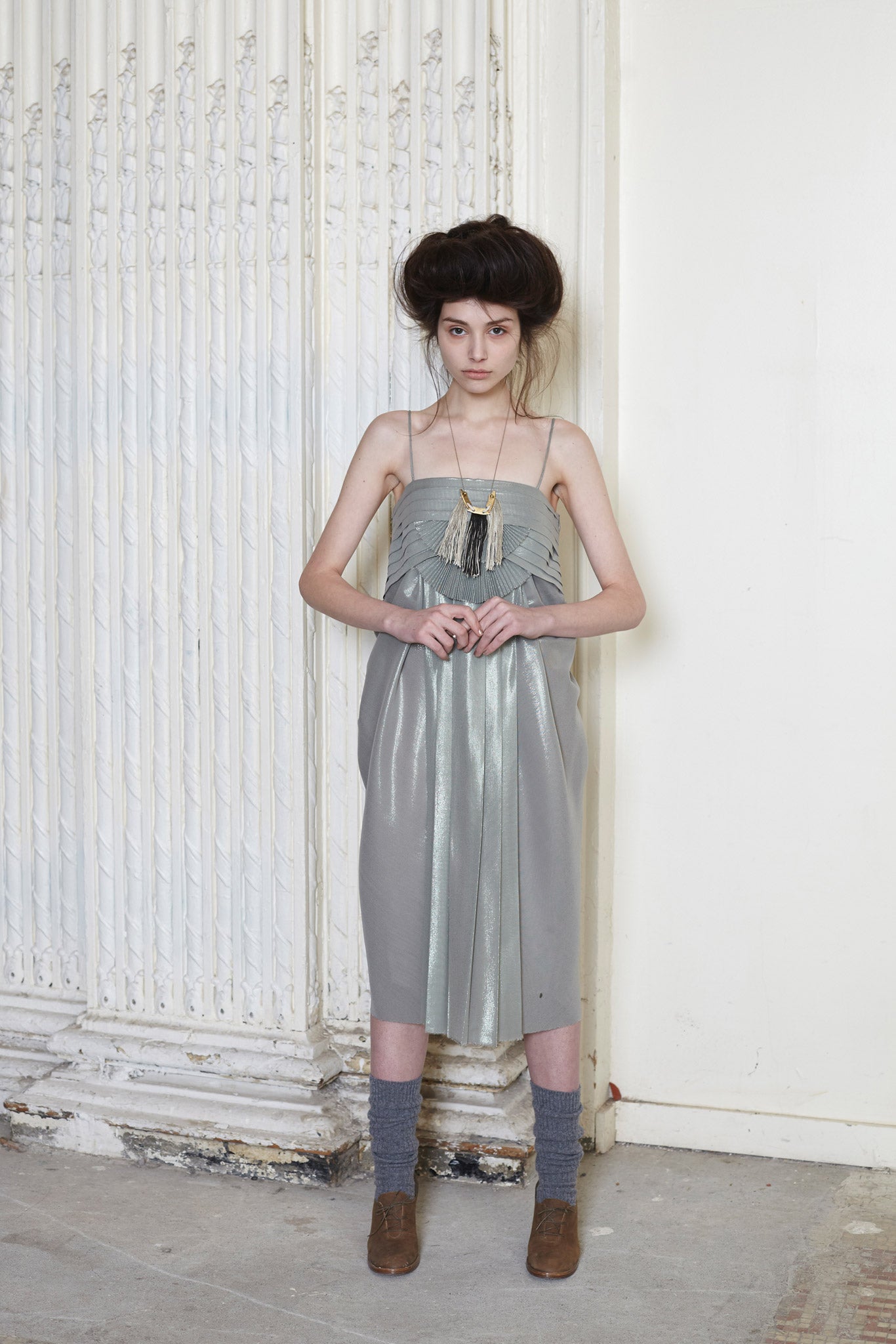 use of all 3 types of pleating, box accordion,and side