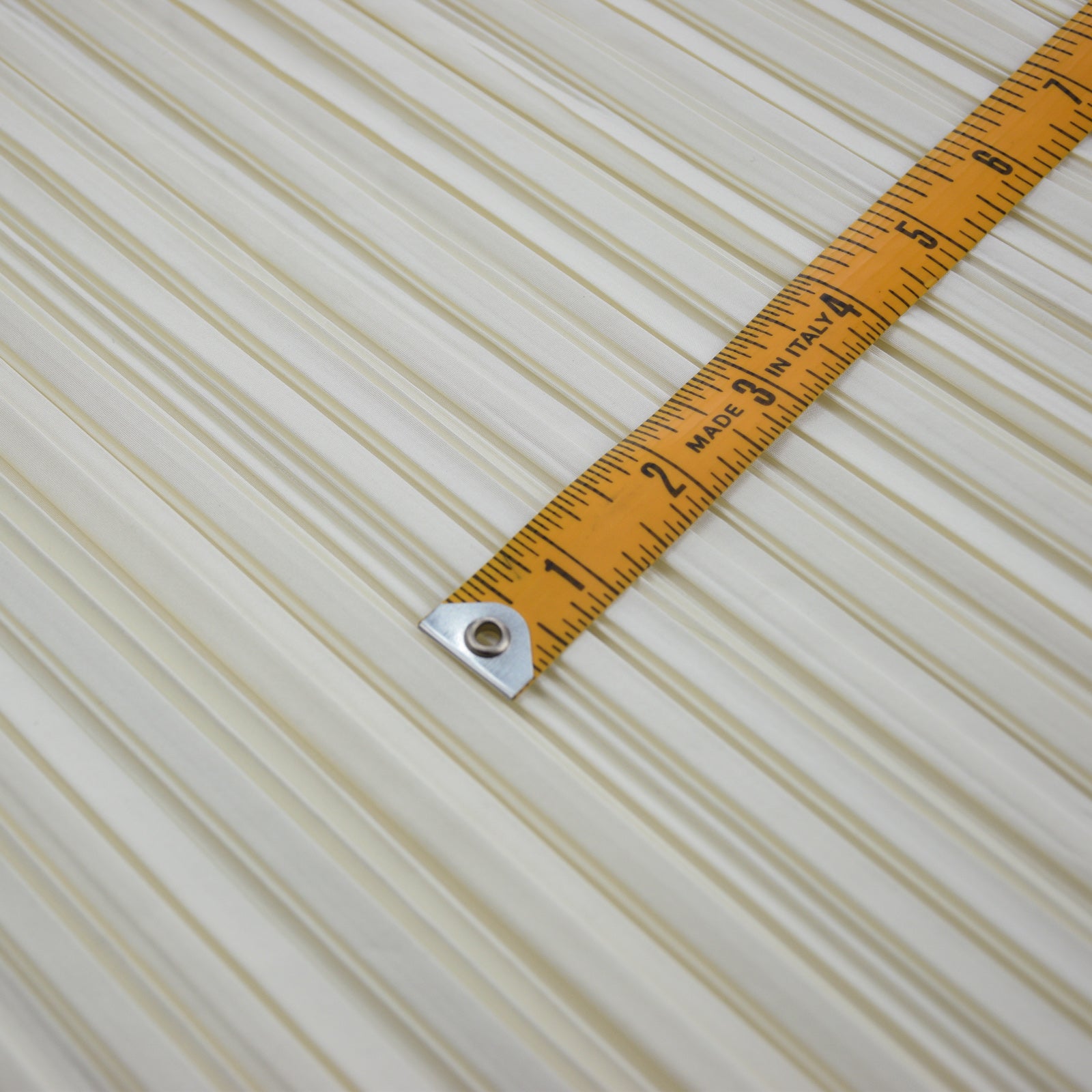 Organic mushroom pleated taffeta