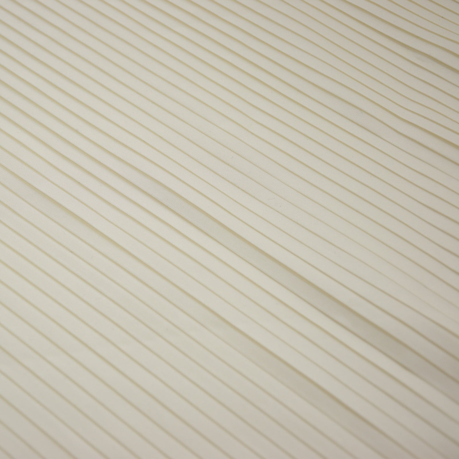 Side Pleated Ivory Polyester Taffeta - Bridal