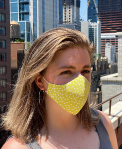 Lime Green Polka Dot Cheeky Mask