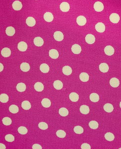 Pink Polka Dot Silk Cheeky Mask